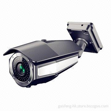 Weather-proof IP Security Camera with 3-axis Cable, Built-in Bracket, Easy for Wall Installation